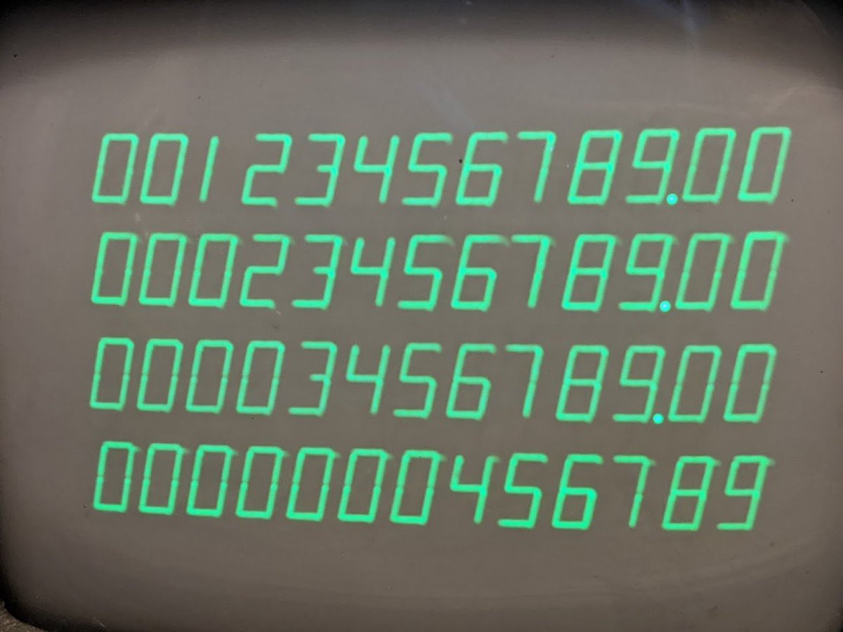 here are the numbers up close. they are basically just line segments. if they look a lot like 7-segment displays...
