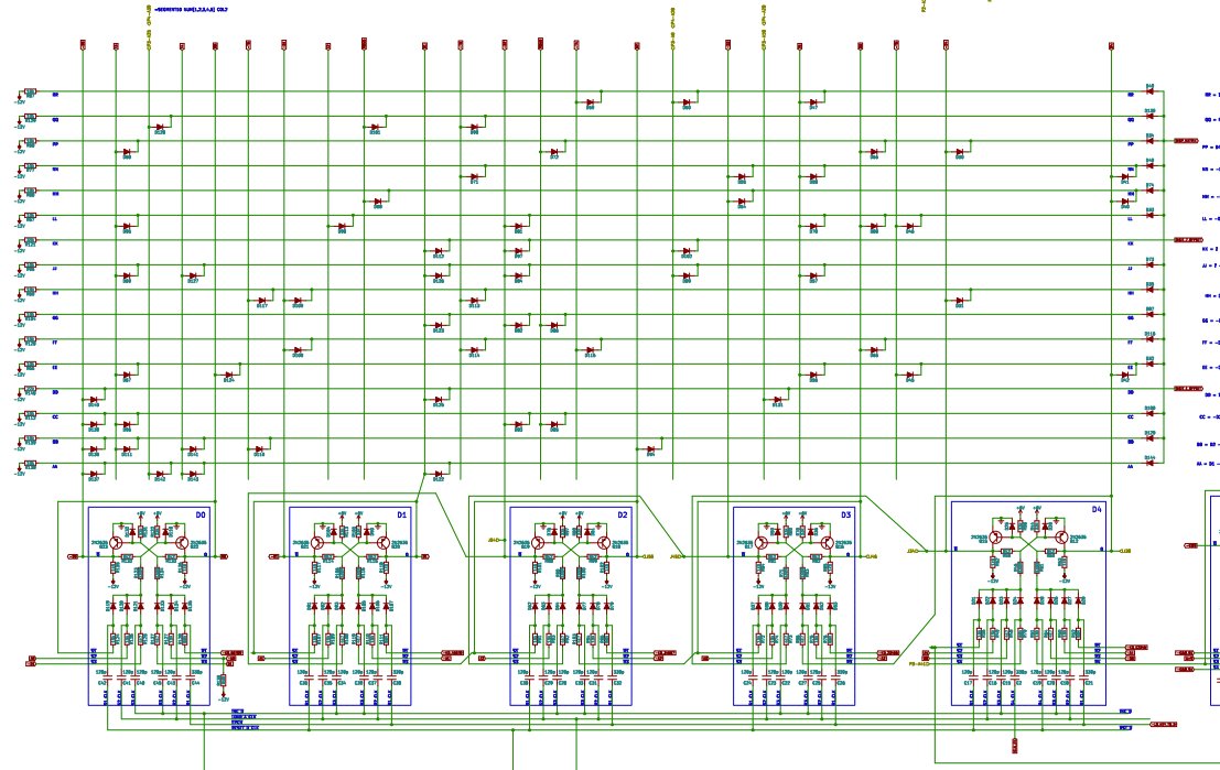 it uses this crazy diode ROM! i don't fully understand how it works since i haven't had the time to study it, but it's not really binary or BCD in the regular sense...