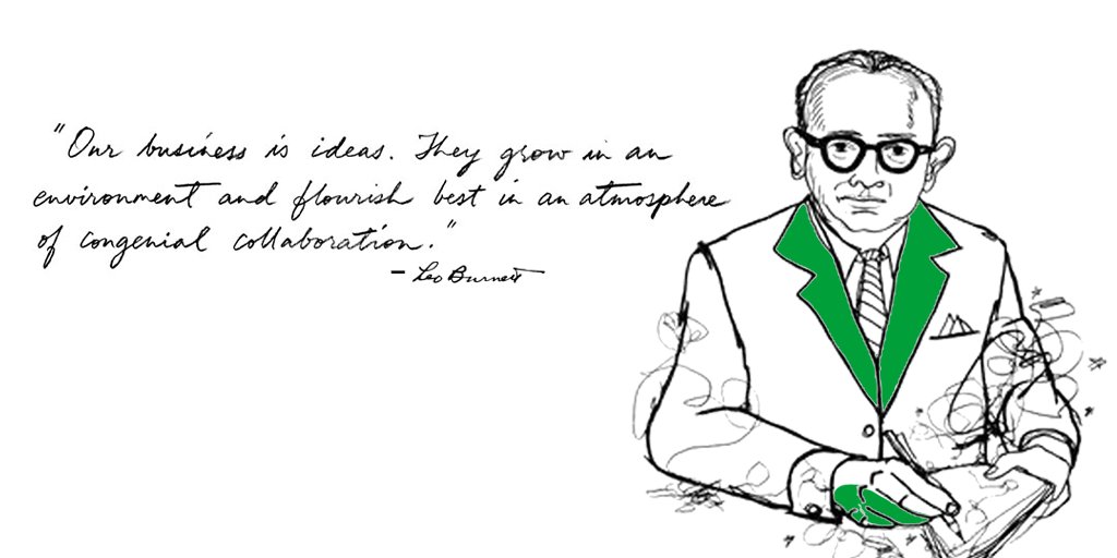 How about a little inspirational saying from the main man himself Leo Burnett to add a positive spark to your day? #LeotheMan #LeoBurnett #getinspired #inspiration #MotivationalQuotes #MotivationMonday #inspirational