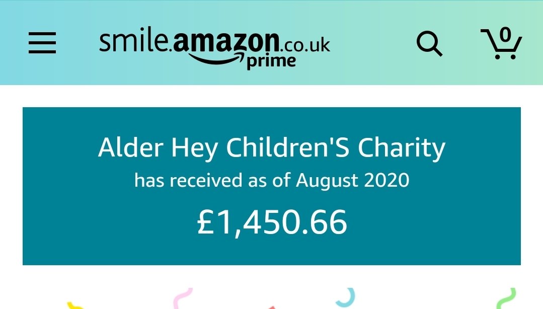 AlderHeyCharity's tweet image. Using Smile from amazon.co.uk ensures a small donation for each item you buy gets donated to the charity at no cost to you! #JoinUsJoinIn