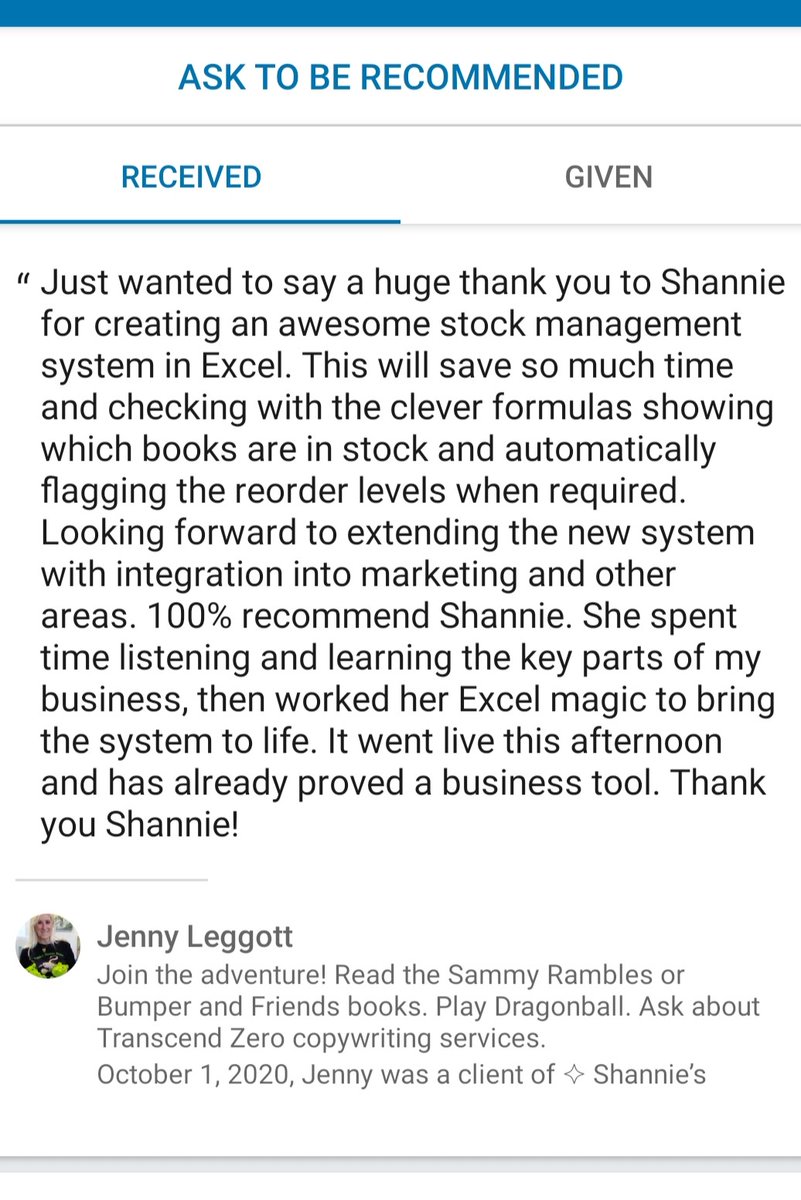 plattssolutions's tweet image. Delighted to be asked to work with the Dragon Lady herself!    

Even more delighted that she left me this fabulous review! 

😊😊

#virtualassistant #businesstools #excelworks