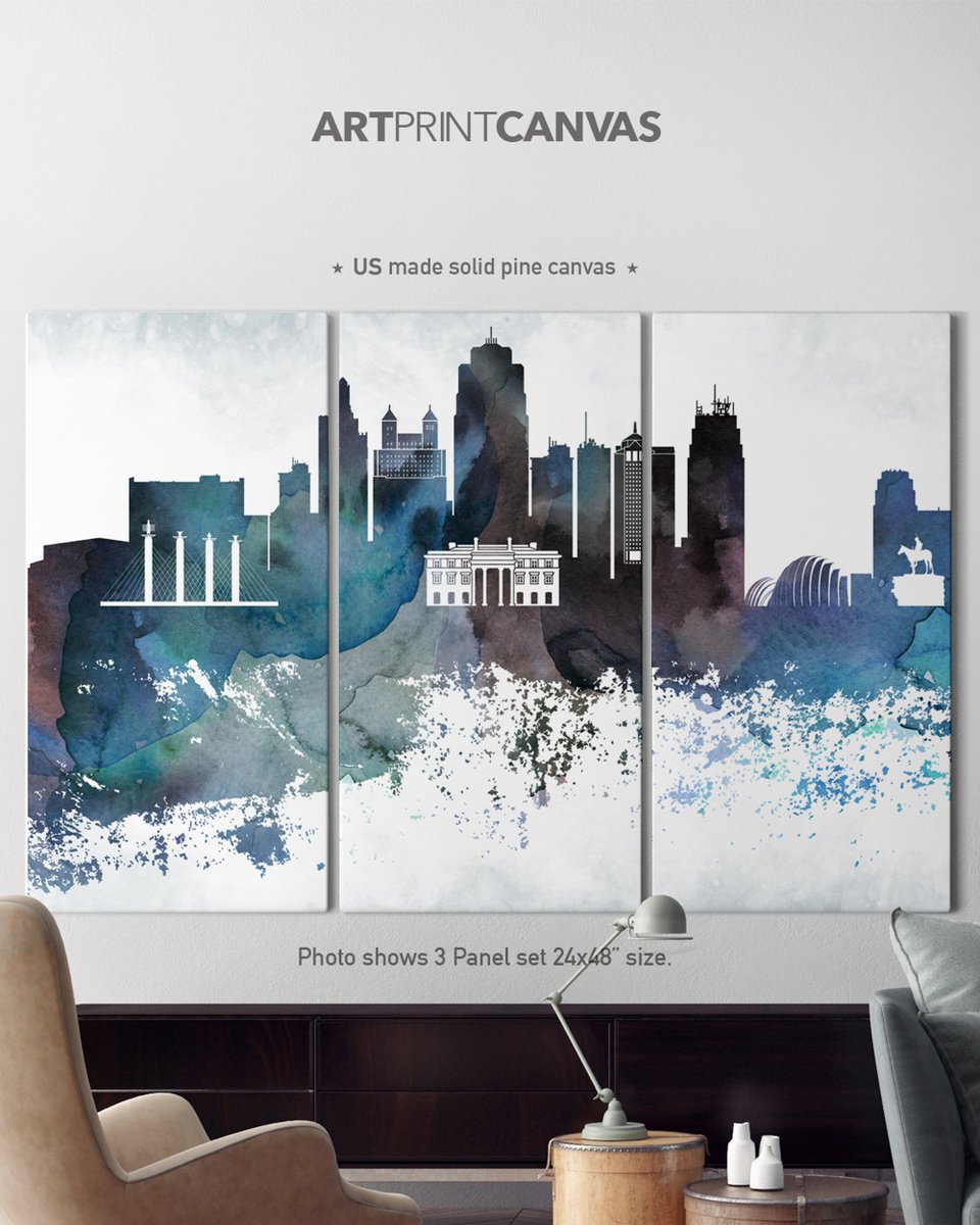 ArtPrintCanvas's tweet image. Excited to share the latest addition to my #etsy shop: Kansas City Canvas art, 3 Canvas Set, Kansas City Skyline set of 3 canvas,  Watercolor Wall Art, Home Decor, etsy.me/3jwCsQJ #3panelset #canvasart #Kansascityhttps://www.etsy.com/shop/ArtPrintCanvas