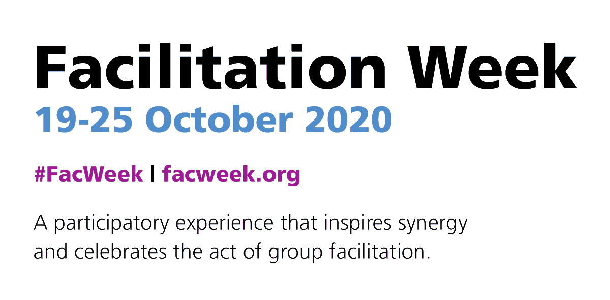 Excited about facilitation week, 19-25 October. During this time we'll spotlight the role, profession, and practices of facilitation. #facweek Subscribe: eepurl.com/g-L2MP #facilitation