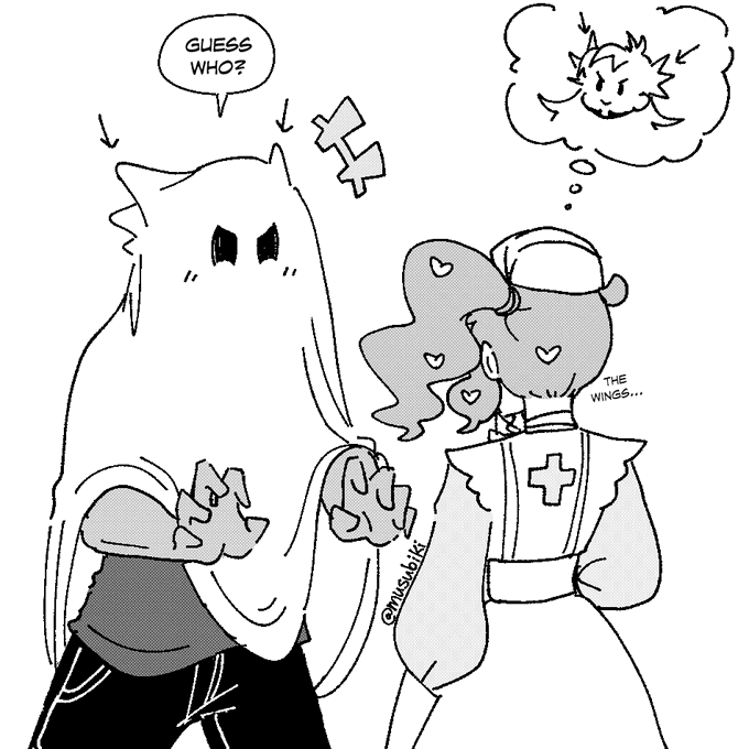 [dnsn] lil halloween doodle ? (feat leon being a cute himbo) 