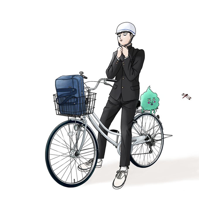 「自転車 学生服」のTwitter画像/イラスト(古い順)