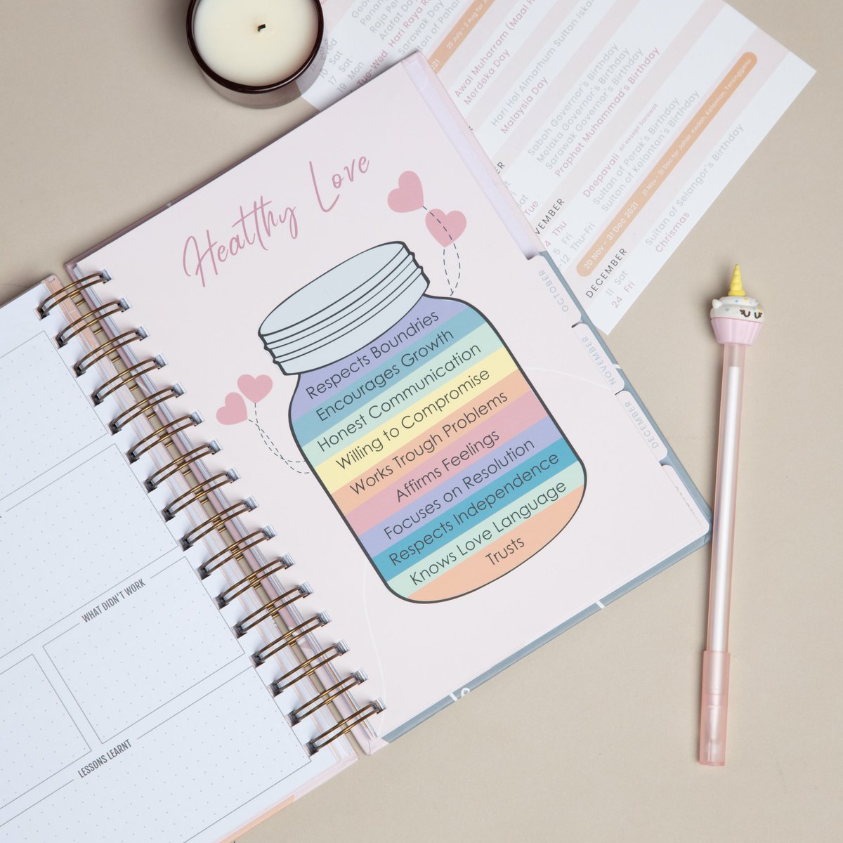 your2021planner's tweet photo. Morning ! What's a healthy love ?
✨ Respects boundaries
✨ Encourage growth
✨ Honest communication
Ada lagi banyak cuba baca kat bawah ni. Nampak tak 🤭 Ada selit dalam Planner kita tau ! Best, kan 🔥
#planner2021
#customplanner https://t.co/AtEyA8sXdQ