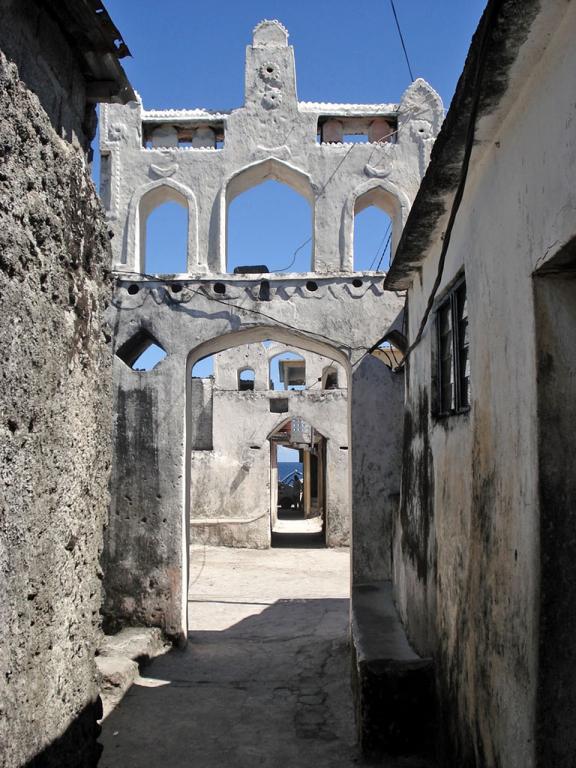 Comoros Islands: The historic public square Funi Aziri Bangwe in the town of Ikoni, the former seat of the Sultan of Bambao, "dating from the seventeenth century, built by a powerful sultan to commemorate his son and heir", and still used as a meeting space today.