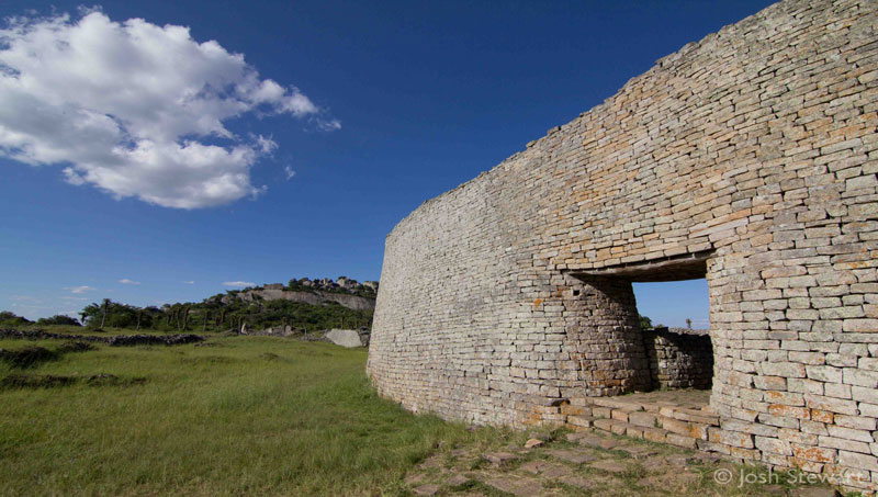 Zimbabwe: The Khami fortress from the former capital of Great Zimbabwe, built circa 1450-1650 by the Torwa dynasty in what is now southern Zimbabwe. The mortarless stone arrangement reminded me of the Thimlich Ohinga forts too!