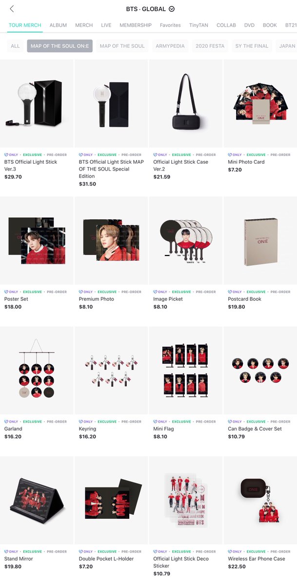 BTS MOS MAP OF THE SOUL ON:E 公式 グッズ セット BTS MOS MAP OF THE SOUL ON:E 公式 グッズ セット OFFICIAL