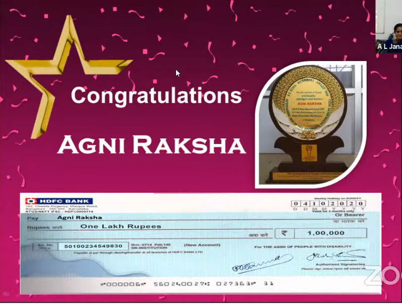 APD_India's tweet photo. Heartiest congratulations to the NGO Agni Raksha for winning the prestigious N S Hema Memorial Award 2020. May you continue to shine and bring hope and cheer to burn survivors. (https://t.co/Jbz9bWeqV7) Thank you, @DeccanHerald.
#NSHemaMemorialAward #NGOAward #APDIndia https://t.co/iKe0GxTv0M