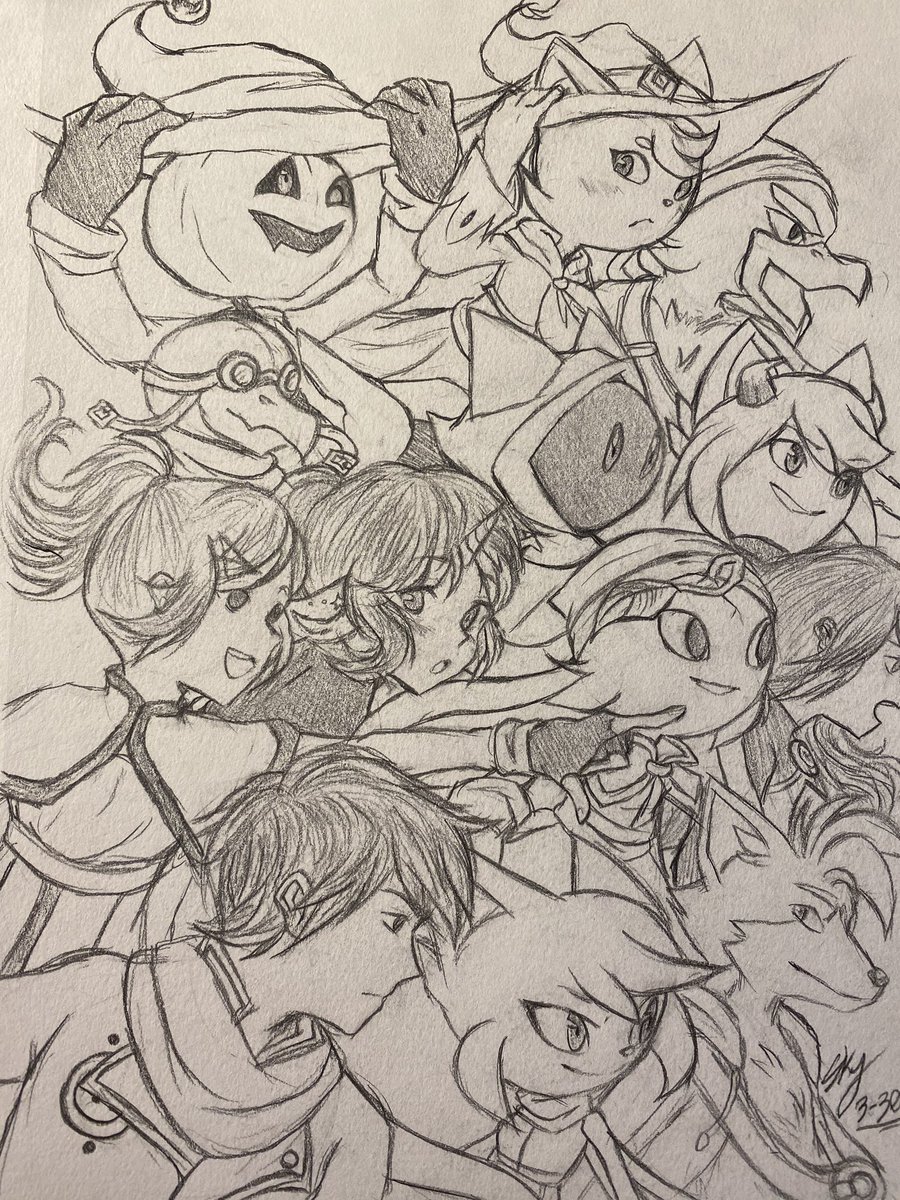 AzixGuardian's tweet image. Some old and new sketches 😌✨

I like drawing Jack and Milo the most tbh 👀