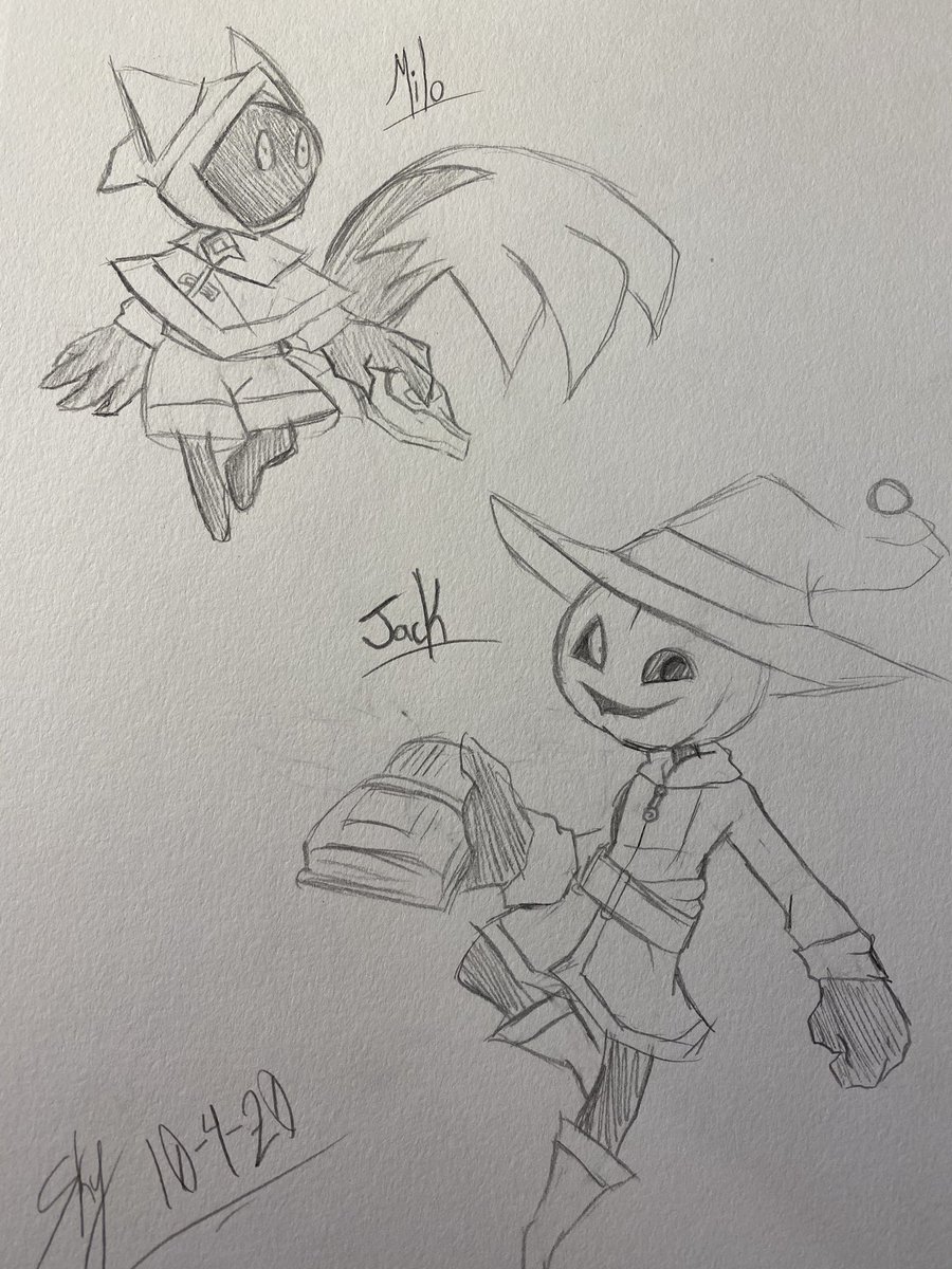 AzixGuardian's tweet image. Some old and new sketches 😌✨

I like drawing Jack and Milo the most tbh 👀