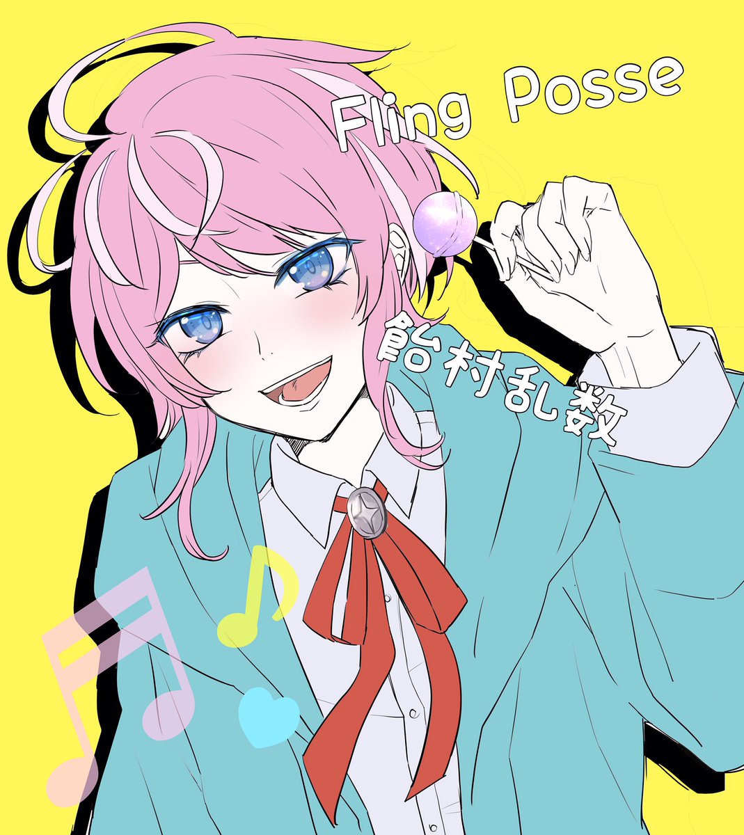 ヒプマイ 乱数ちゃんらくがき ヒプマイファンアート 飴村乱数 りつのイラスト