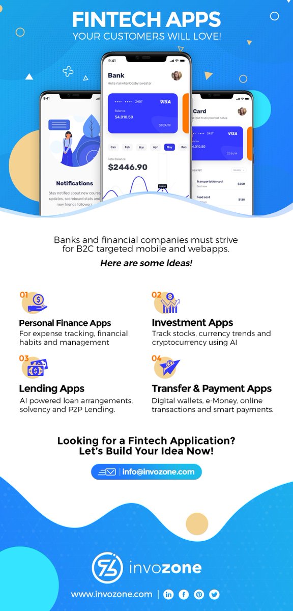 InvoZone's tweet image. How can you target all of your #fintech audience? Here are some brilliant ideas for you.
.
.
#Finance #fintechapps #loan #cryptocurrency #Software  #B2C #investments