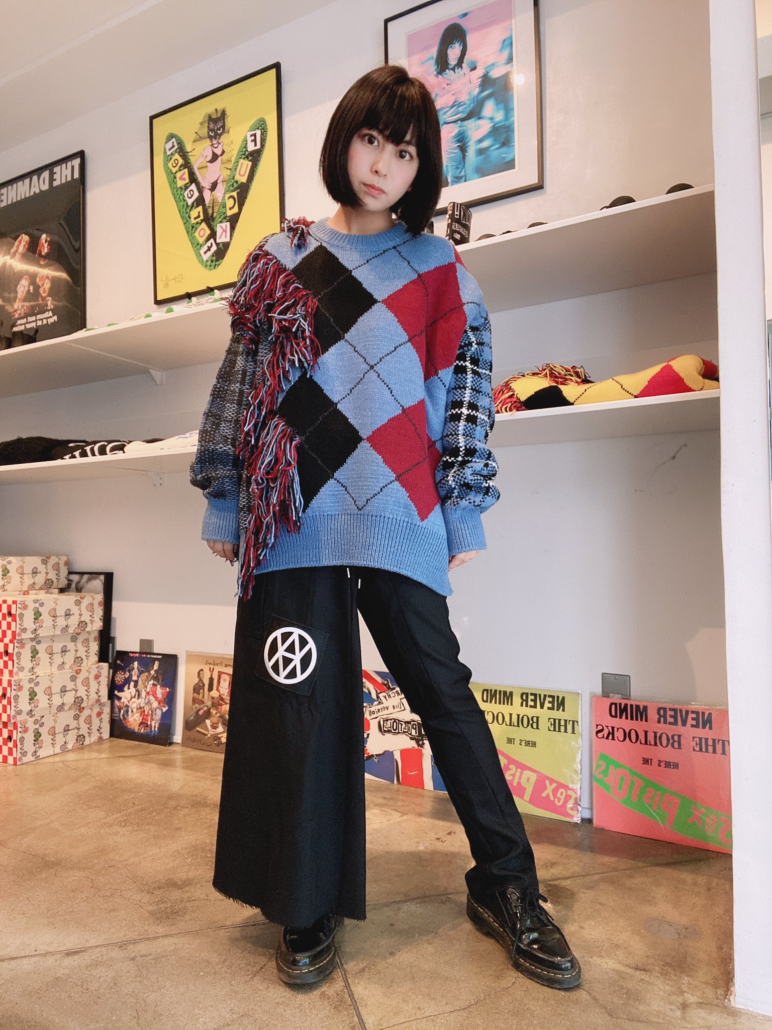 KIDILL rurumu アーガイルタータンニット KIDILL rurumu アーガイルタータンニット KIDILL ROOM on X: 