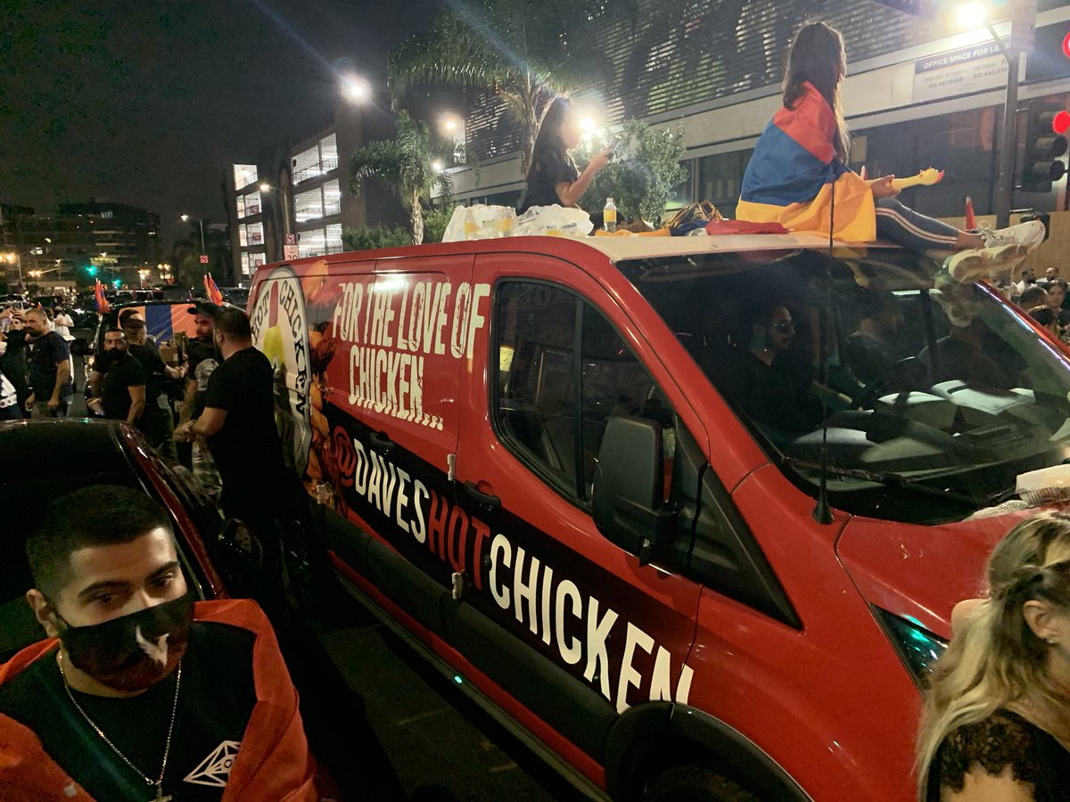 The homies at <a href="/hotchickendaves/">daveshotchicken</a> Daves Hot Chicken providing food too