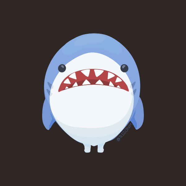 がうるぐら 「好きなサメちゃんふえた? 」|リズのイラスト