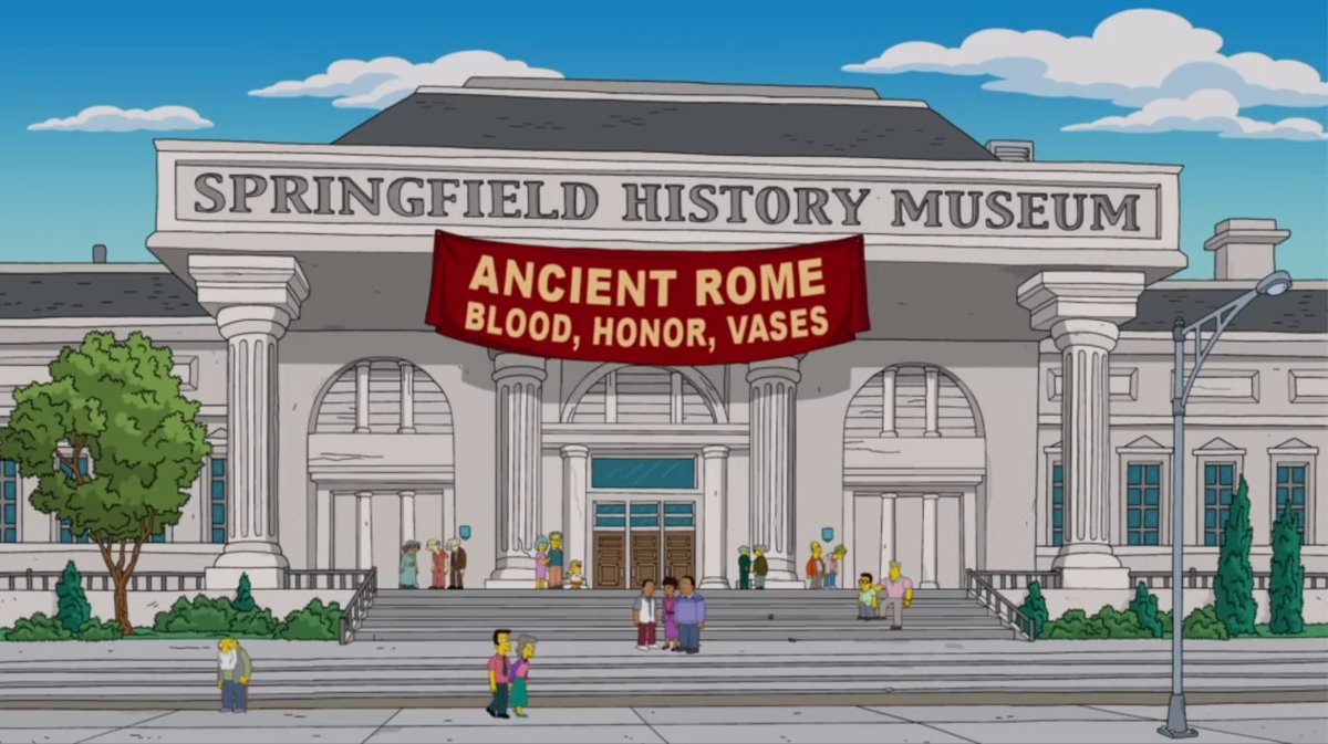 The new episode of  #TheSimpsons   is titled 'I, Carumbus', and tells the story of a Roman, Obesius, with various Simpsons panache. Let's take a look, shall we?