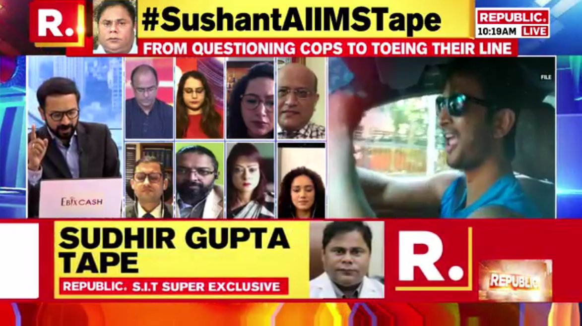 republic's tweet image. #SushantAIIMSTape: From questioning cops to toeing their line - the biggest U-turn in the Sushant Singh Rajput death case #LIVE on Republic TV here - republicworld.com/livetv.html
