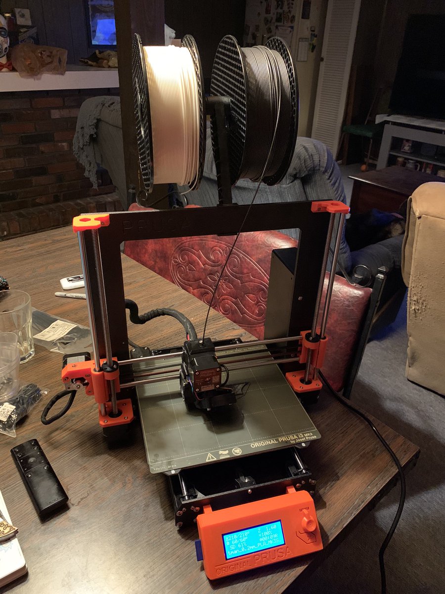 Transmut3dPrint's tweet photo. ITS ALIVE! @Prusa3D @josefprusa @prusament https://t.co/dPyBw8tVdr