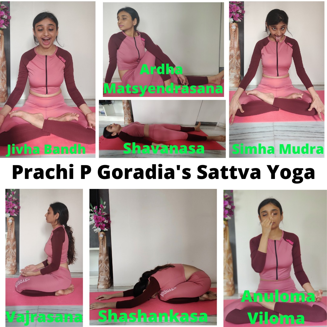 PrachiPGoradia's tweet photo. Yoga, Pranayama and good healthy diet can get your blood pressure in control. 

#Vajrasana
#Shashankasa
#ArdhMatsyendrasana
#jivhabandh
#BrahmaMudra
#Anulomaviloma
#Viparitkarnimudra
#Setubandhasana

Min 45mins to 1hr walking is also recommended https://t.co/VFqNb7FQHj
