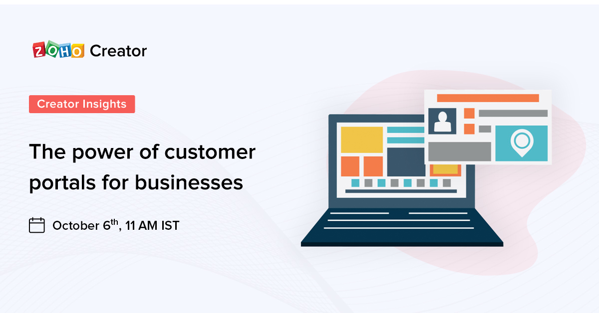 ZohoCreator's tweet image. #CreatorInsights ⏳ One more day to go!
Join our session to learn how Zoho Creator can help you build responsive customer portals to create an exceptional digital experience for your customers. 👉🏼 zoho.to/Creator-Insigh…  

#lowcode #productdemo #customerportals