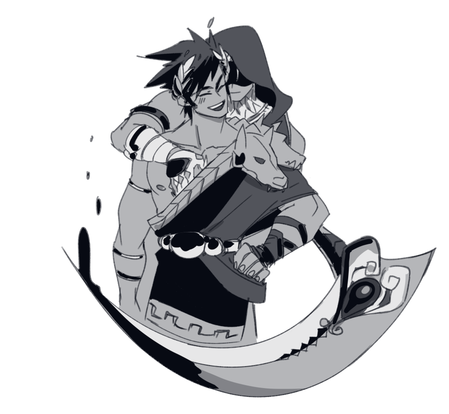 shit_anuyan's tweet image. Quick doodle of the Than and Zag