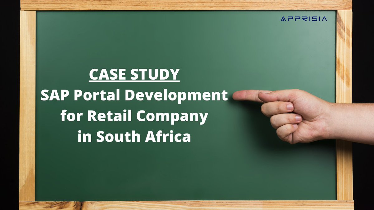 Apprisia_'s tweet photo. @ApprisiaSAP we successfully implemented #SAP #Portals to #retailers in South Africa for product branding updates, user management, and customization. See the customer benefits https://t.co/2qGo7ZpEc2 #casestudy #SAP #SAPPortal #SAPPortalDevelopment https://t.co/ZJg4lB26eL