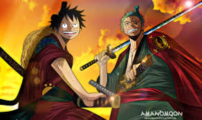 Luffy and Roronoa Zoro ae best friends.