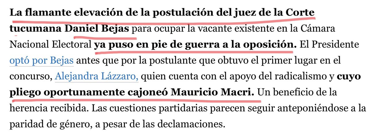 Ante la falta de acuerdo, Macri no propuso a nadie.Fue decisión del gobierno de USTEDES. No nombraron a nadie.Y le toca ahora a Alberto.Y propuso al 2º del mismo concurso. Y la oposición entera se queja otra vez apelando a la cuestión de género. Y ya no solo los radicales