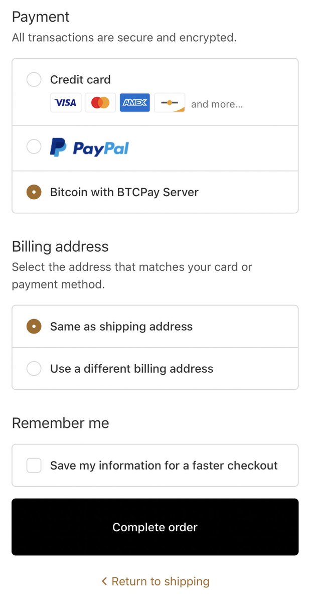 pedromvpg's tweet image. Amazing!

Needs a btcpay and/or bitcoin badge in the payment method selection!!