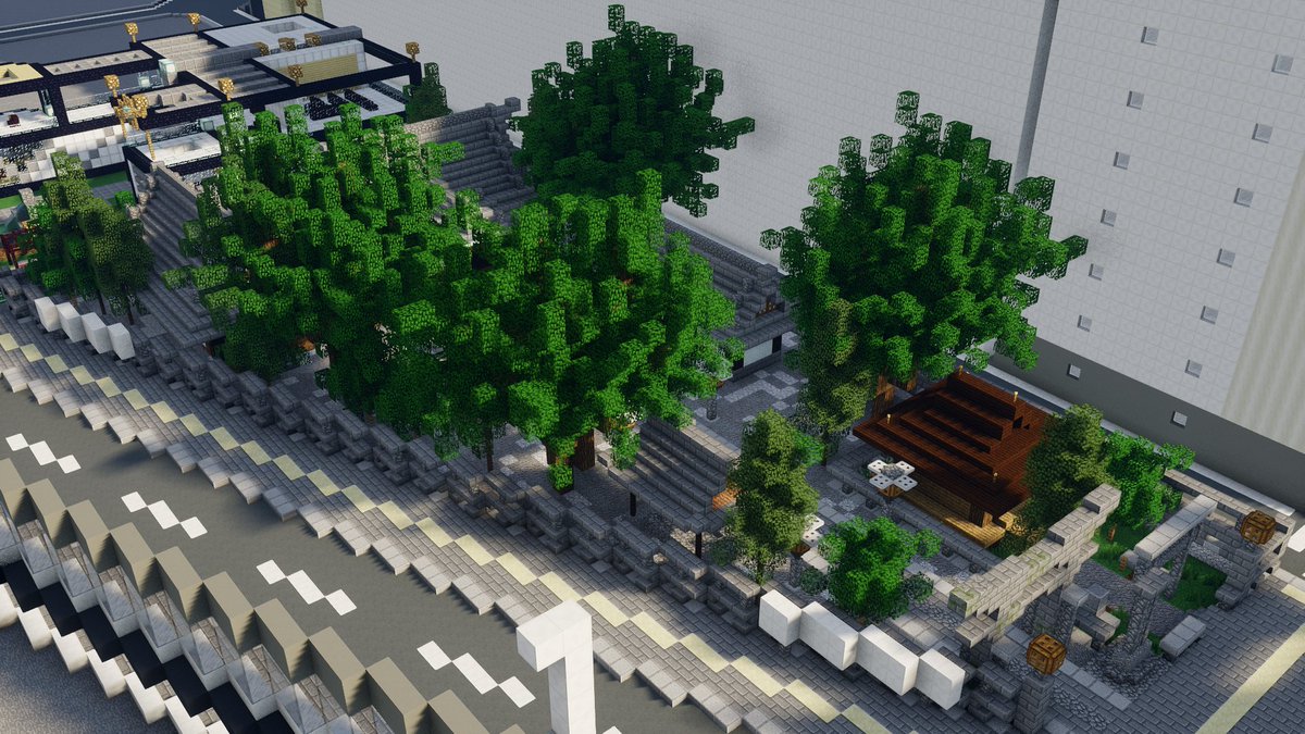 小さめの神社。
#Minecraft 
#Minecraft建築コミュ