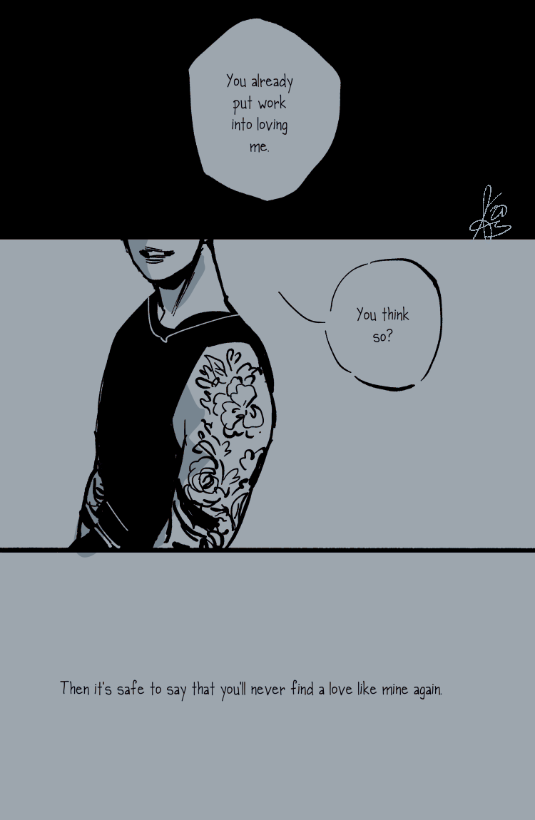 The boy with the flower tattoos. 