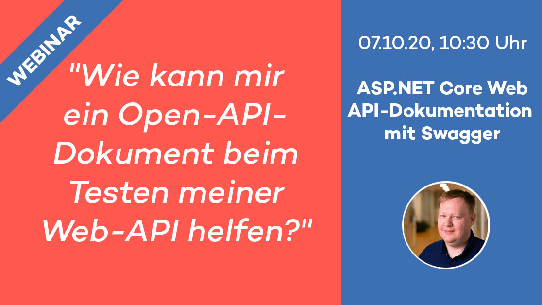 Thinktecture (@thinktecture) on Twitter photo Am Mittwoch zeigt <a href="/PhoenixHawk/">Sebastian Gingter</a> im #Webinar 'ASP.NET Core Web API-Dokumentation mit #Swagger', wie Sie eine lebendige Dokumentation Ihrer #API anlegen und dadurch Zeit sparen. ⏲️➡️ bigmarker.com/thinktecture/A… #dotnetcore #openapi Am Mittwoch zeigt <a href="/PhoenixHawk/">Sebastian Gingter</a> im #Webinar 'ASP.NET Core Web API-Dokumentation mit #Swagger', wie Sie eine lebendige Dokumentation Ihrer #API anlegen und dadurch Zeit sparen. ⏲️➡️ bigmarker.com/thinktecture/A… #dotnetcore #openapi