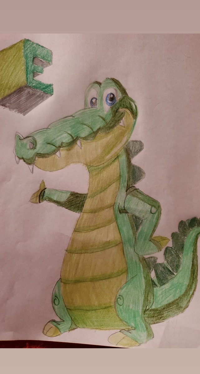Barbara67310621's tweet image. @AnimalAlphabets I didn't think I would, or COULD do this, but I did. "E" is for #EnormousCrocodile #FanArt for #AnimalAlphabets I thank U, for the challenge. It got me out to try something new ( and different ). Can't wait 4 next one ! Exciting ! 😉😊💕❤ I hope U enjoy this .