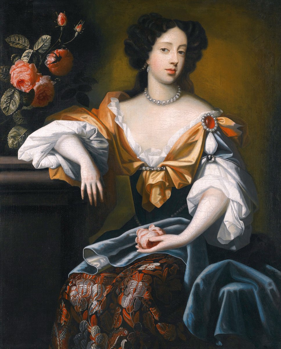 OldPortraiture's tweet photo. Born #OnThisDay in 1658: #MaryofModena (1658-1718), Queen of England, Scotland & Ireland as wife of #JamesII
Portrait by #SimonVerelst (1644-1721), ca. 1680
#MariadiModena #Este #Stuart https://t.co/iAkdzGBICl