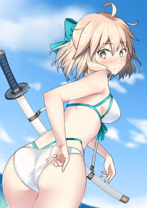 水着沖田さ描きました
夏は終わりましたが水着は終わりません
お尻パッチンするのすこすこマンです
#FGO 