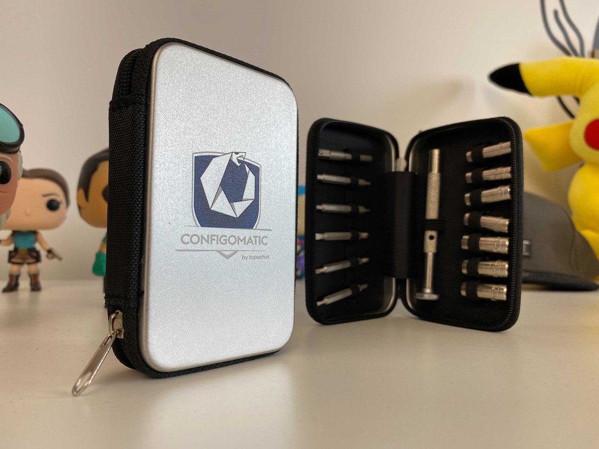 TopAchat's tweet photo. 🎁 #Concours éclair ⚡

2 tournevis COLLECTOR #ConfigoMatic à gagner !
(Donc 2 gagnants !)

Pour participer :
✅ Follow @TopAchat 
✅ #RT ce tweet

Tirage au sort aujourd'hui à 17h ! https://t.co/SHbr3qXqh2