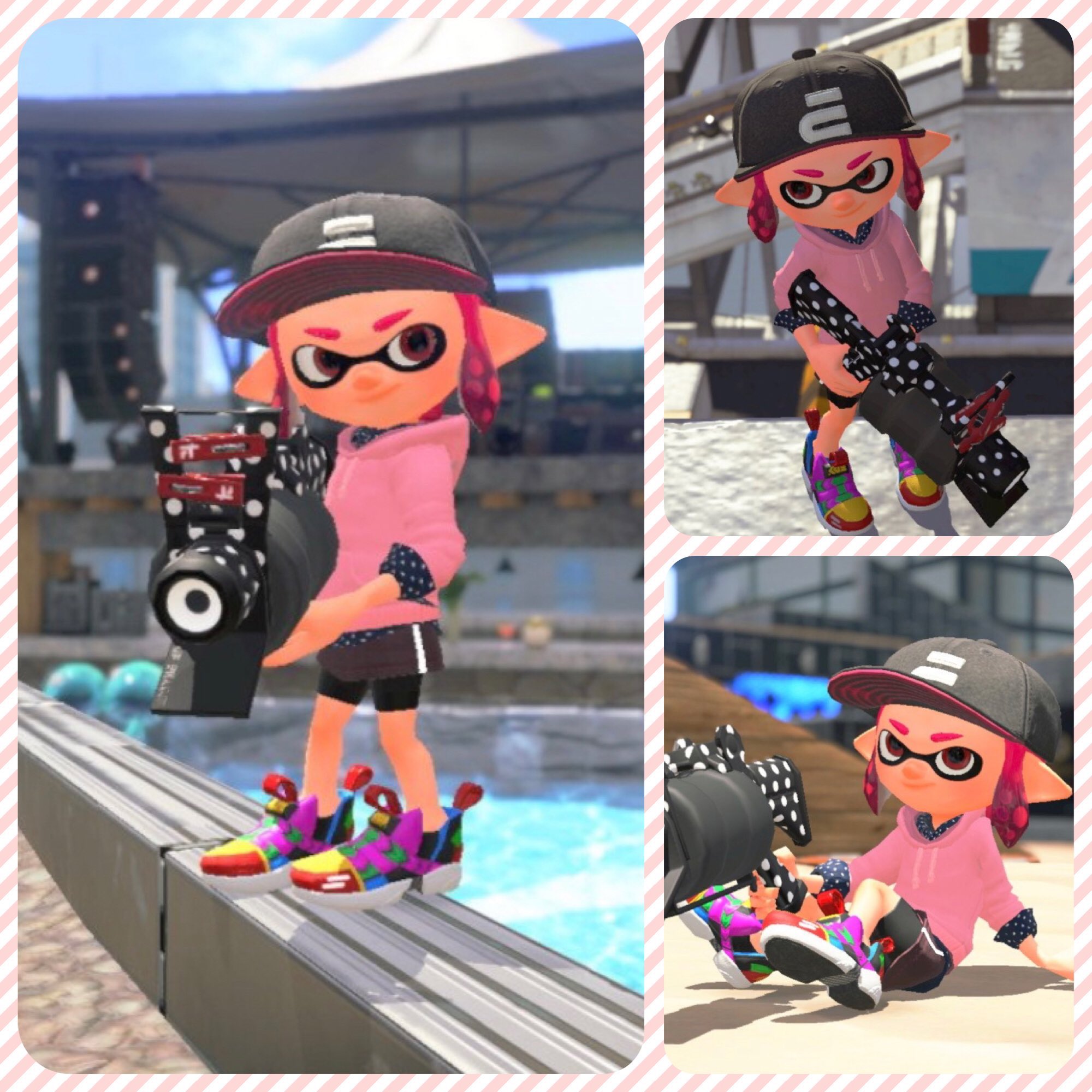 た ガロン使いじゃないから性能的な知識はないけど別注ガロンとシャツノゾキピンクのシャツの水玉って相性いいなぁと思ってたりします