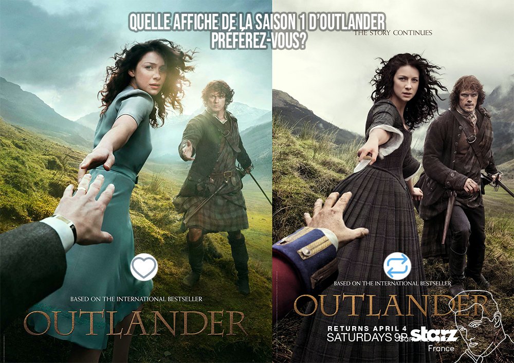 SamHeughanFr's tweet image. 🖥️ Sondage #Droughtlander de la semaine 🏴󠁧󠁢󠁳󠁣󠁴󠁿

Quelle affiche de la saison 1 d'#Outlander, préférez-vous?

#Like❤️ pour la première
#RT 🔁 pour la deuxième