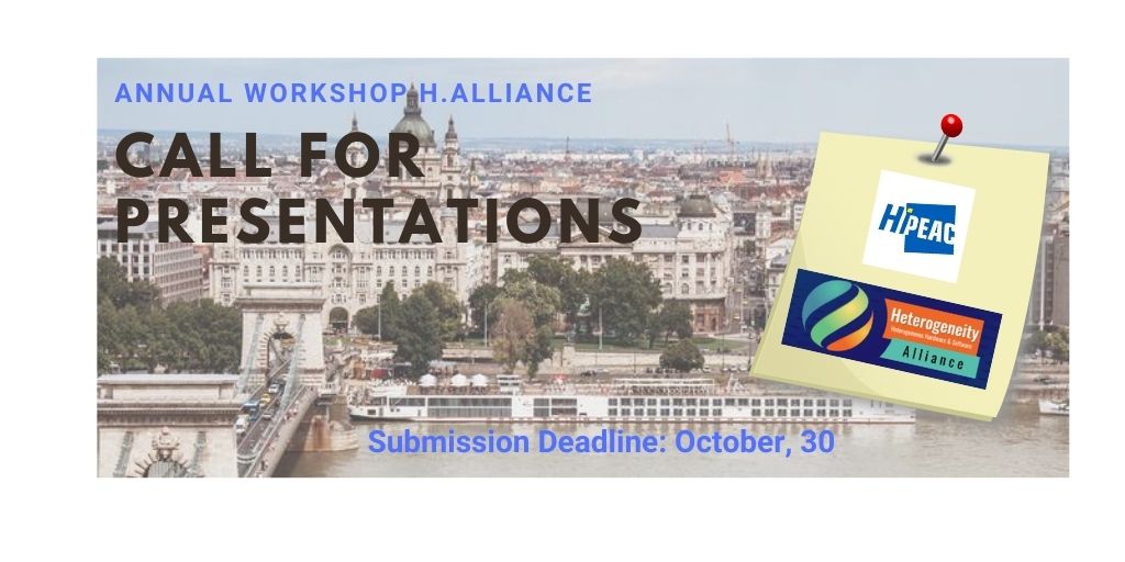 SODALITESW's tweet image. Yes➡️go submit your proposal for a presentation to 🗣️discuss ideas 📰share results and 💡innovate in all theoretical and practical aspects of #heterogeneouscomputing like architectures, parallel &amp;amp; distributed systems in the #HIPEAC2021 @hipeac workshop‼️
🔗bit.ly/2GkjQ89