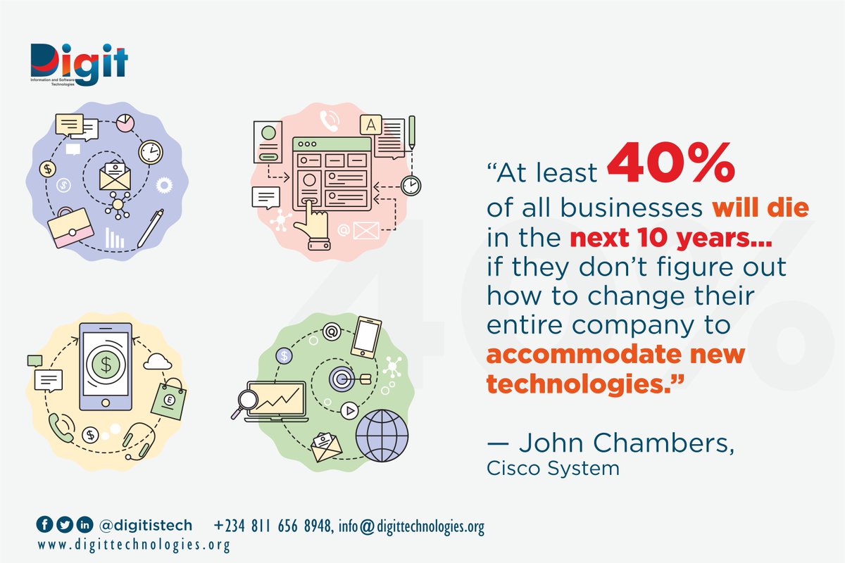 Digitistech's tweet photo. Is your business online?
The new trending question!

Transforming your business with technology is the greatest good you can do for expanding your business, no matter what you do.

It's simple, visit https://t.co/IOiAm5yVyt to get started.

#TolaniBaj #FSARS https://t.co/TCL6MRdRNO
