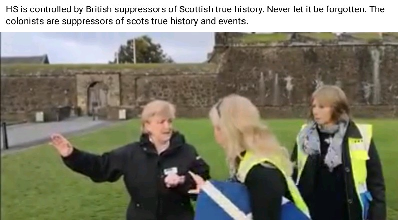 26. Video of their previous  #500miles walk (where a Stirling Castle Historic Scotland staffer called the police to their mob aggression) is being shared again. Historic Scotland staff were already receiving threats for banning the AUOBEdinburgh rally.  https://m.facebook.com/story.php?story_fbid=10224006999632685&id=1529184751