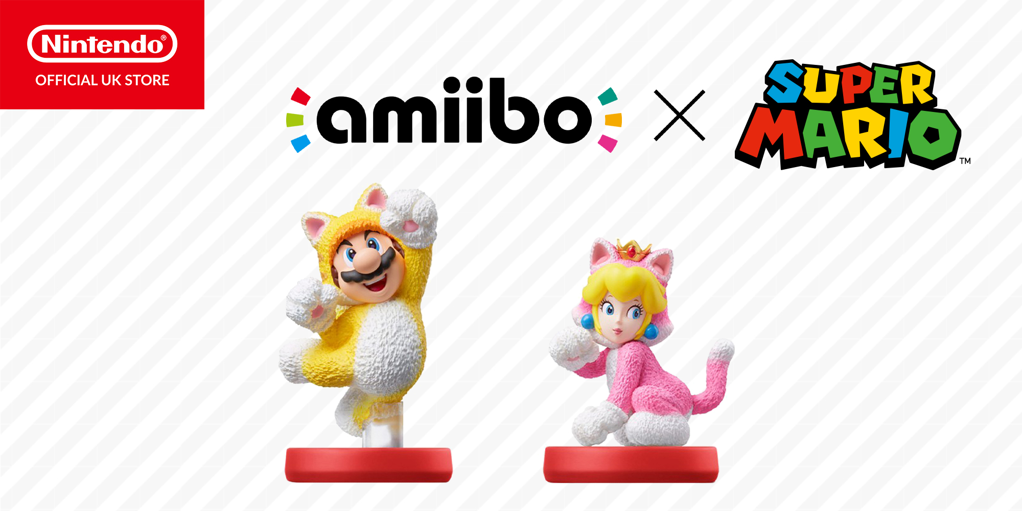 Cat Mario and Cat Peach amiibo are now available to pre-order