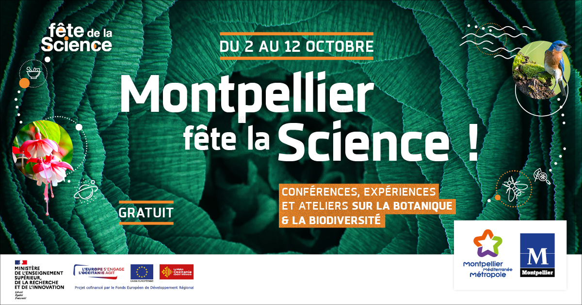 Montpellier3m's tweet photo. La @FeteScience continue jusqu'au 12 octobre. 🌿🐳🐞
📆 RDV pour des conférences, expositions, films, ateliers et visites au @museefabre, @mocontemporain, #Planetocean, et d'autres équipements de @Montpellier3m et @montpellier_ https://t.co/JpzllGAOuN