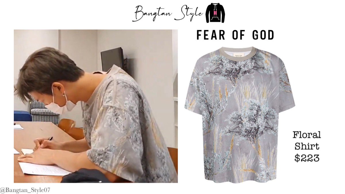 fear of god floral shirt