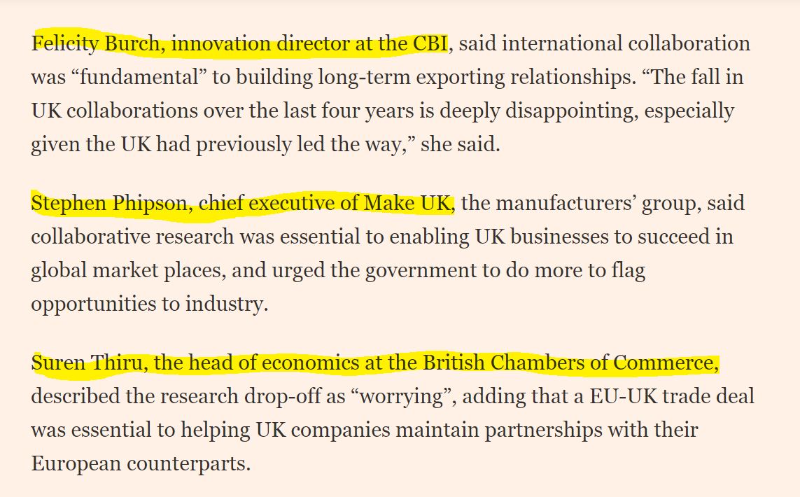 The CBI  @felicityburch  @CBItweets and the manufacturers group  @MakeUK_ CEO Stephen Phipson and  @britishchambers  @Suren_Thiru all said the figures are "worrying" and "disappointing" - and say the sooner we have clarity the better. /7