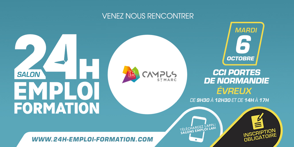 [FORUM] Vous êtes à la recherche d'une alternance pour cette rentrée ? Rencontrons-nous demain au salon 24H pour l'emploi et la formation à Évreux ! Des postes en alternance sont toujours à pourvoir 💼