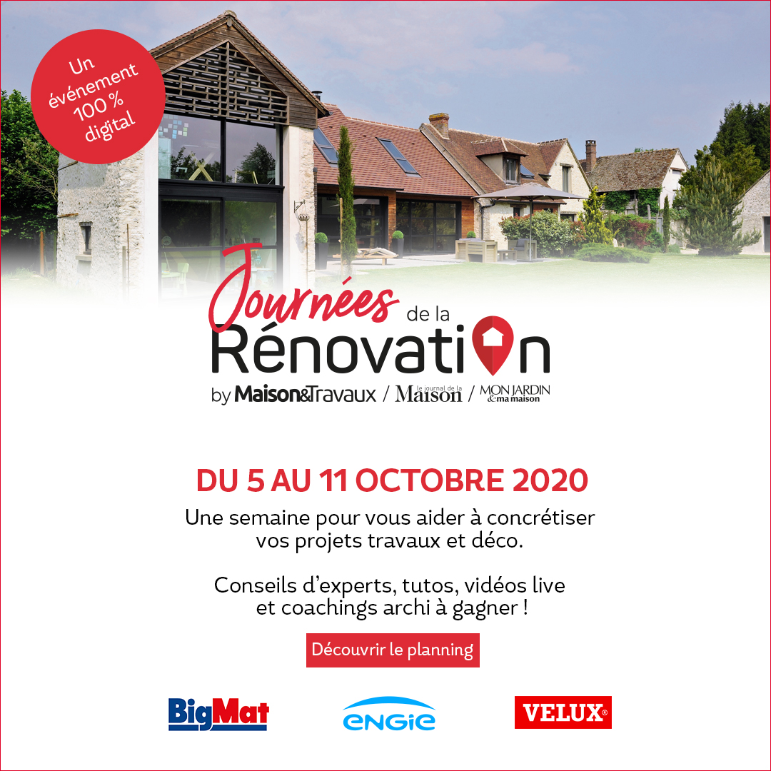 Reworld Media (@reworldmedia) on Twitter photo #Renovation #ReworldMedia #ReworldMediaConnect <a href="/maison_travaux/">Maison & Travaux</a> <a href="/monjardinmag/">Mon jardin ma maison</a> <a href="/lejournaldlm/">Journal de la Maison</a>
2e Journées de la rénovation organisées cette semaine sur les réseaux sociaux par Maison & Travaux
👉 bit.ly/3cWKrEu
▶️ Programme : bit.ly/2SqbrT8 #Renovation #ReworldMedia #ReworldMediaConnect <a href="/maison_travaux/">Maison & Travaux</a> <a href="/monjardinmag/">Mon jardin ma maison</a> <a href="/lejournaldlm/">Journal de la Maison</a>
2e Journées de la rénovation organisées cette semaine sur les réseaux sociaux par Maison & Travaux
👉 bit.ly/3cWKrEu
▶️ Programme : bit.ly/2SqbrT8
