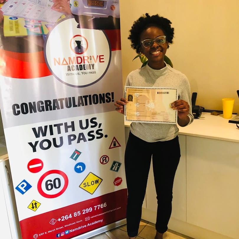 NamDriveAcademy's tweet photo. Congratulations Bertha. We wish you safe drives.
#withUSyouPASS https://t.co/tnvNIohaBI